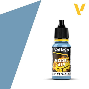 Vallejo 71343 Model Air Russian AF Grey N.7 Acrylic Paint 17ml